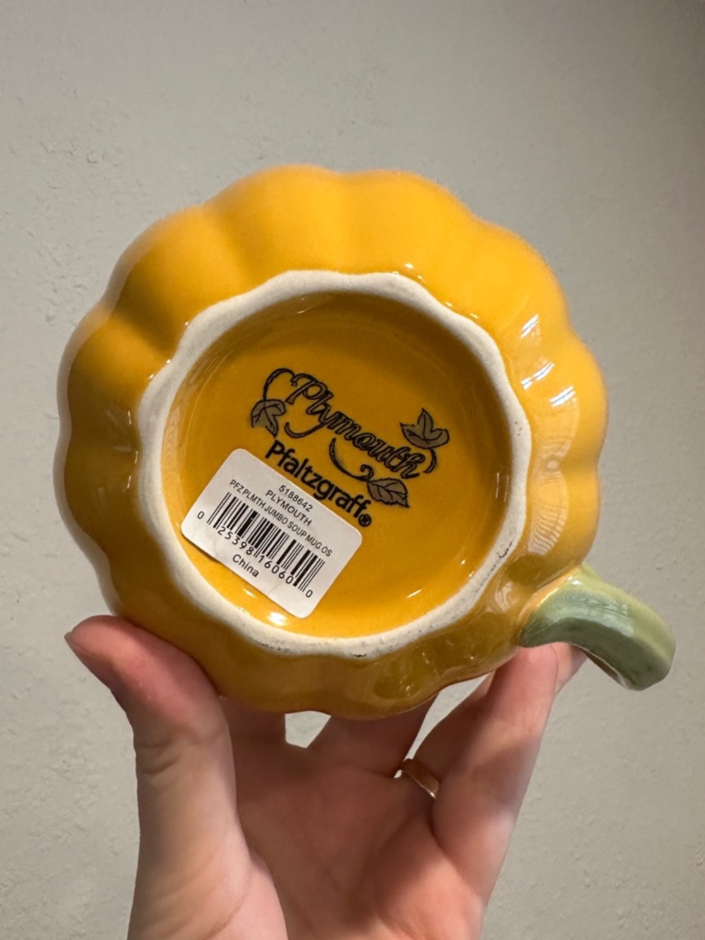 24 ounce pumpkin Plymouth pfaltzgraff jumbo soup mug - Picture 5 of 7